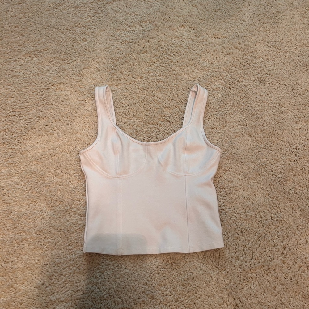 Abercrombie & Fitch White Tank Top